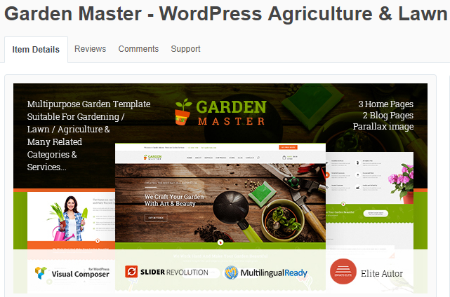 gardening WordPress themes