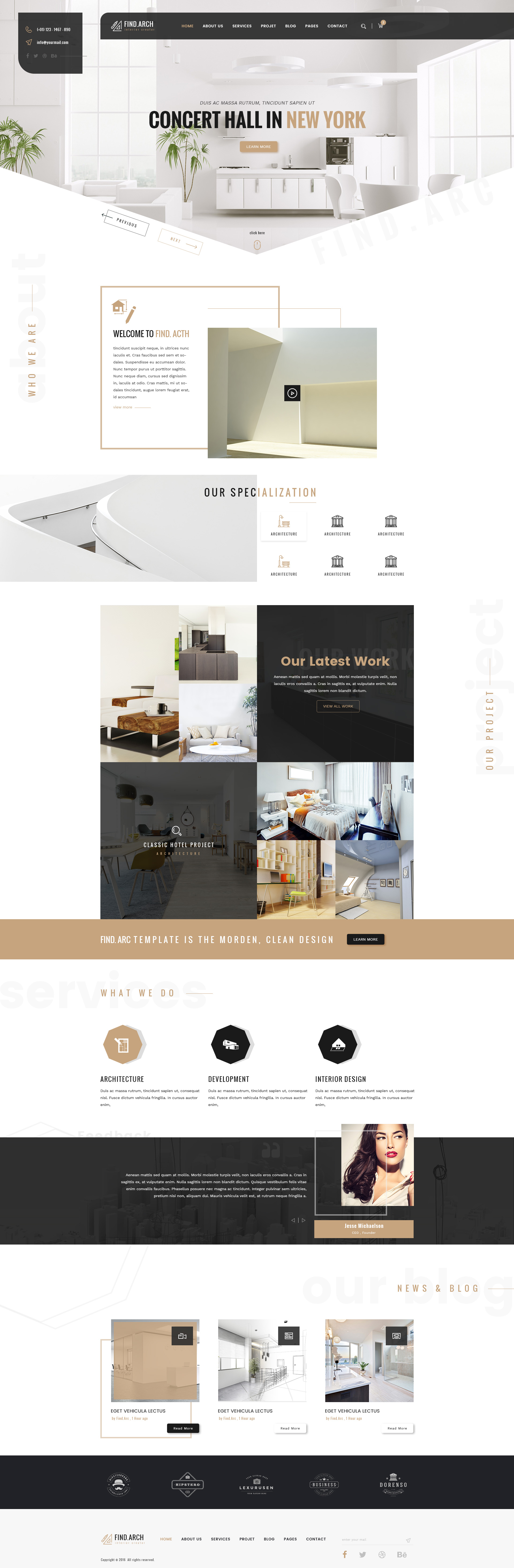 Find.ARC - Interior Design, Architecture - HTML5 Template - 1